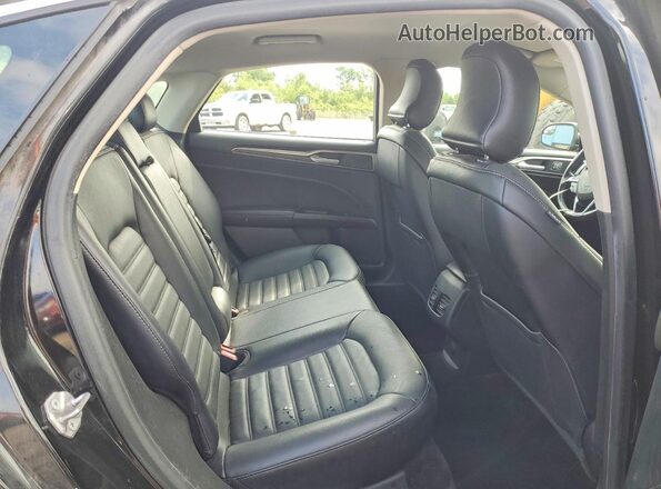 3FA6P0HD1JR144662 2018 FORD FUSION Black უკანა სავარძლების ხედი