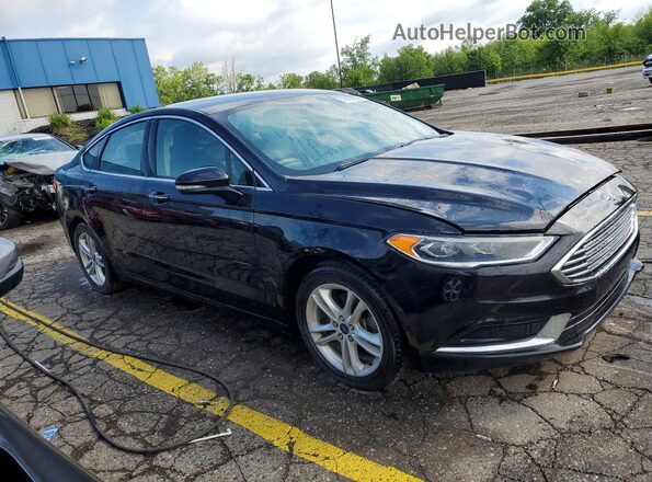 3FA6P0HD1JR144662 2018 FORD FUSION Black წინა მარჯვენა