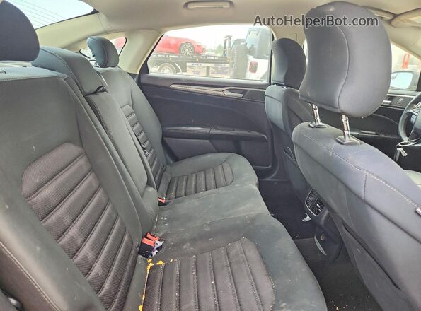 3FA6P0HD1JR145956 2018 FORD FUSION Black Widok tylnych siedzeń