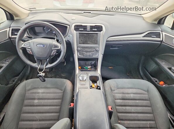 3FA6P0HD1JR145956 2018 FORD FUSION Black Widok deski rozdzielczej