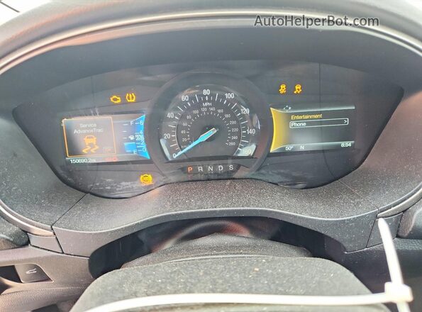 3FA6P0HD1JR145956 2018 FORD FUSION Black Widok zestawu wskaźników