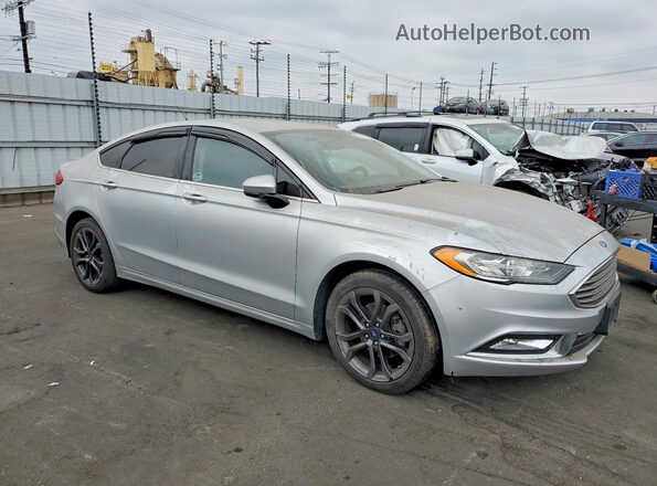 3FA6P0HD1JR167391 2018 FORD FUSION Серебряный Передняя правая четверть
