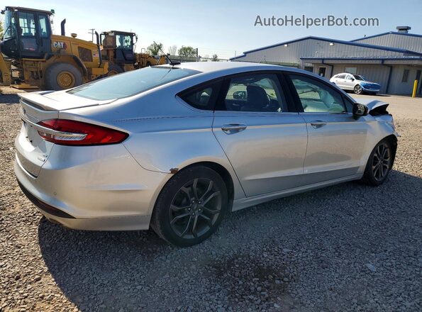 3FA6P0HD1JR193487 2018 FORD FUSION Серебряный Задняя правая четверть