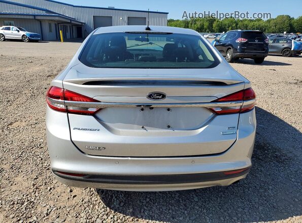 3FA6P0HD1JR193487 2018 FORD FUSION Серебряный Вид сзади