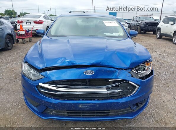 3FA6P0HD1JR203113 2018 FORD FUSION Blue Vista del cuadro de instrumentos
