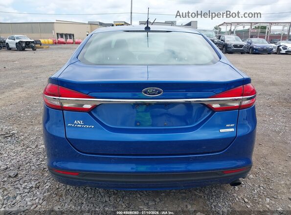 3FA6P0HD1JR203113 2018 FORD FUSION Blue 