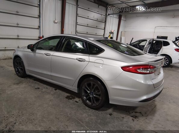 3FA6P0HD1JR213267 2018 FORD FUSION Gray Trasero izquierdo