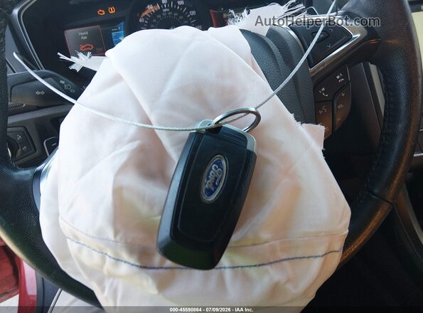 3FA6P0HD1JR252862 2018 FORD FUSION Red Вид панелі приладів