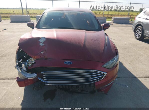 3FA6P0HD1JR252862 2018 FORD FUSION Red Вид щитка приладів