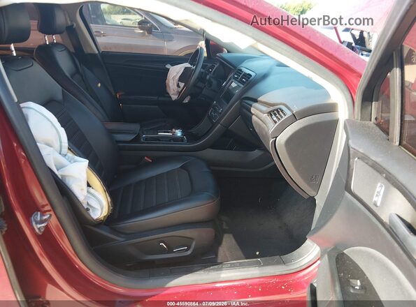 3FA6P0HD1JR252862 2018 FORD FUSION Red Вид салону спереду