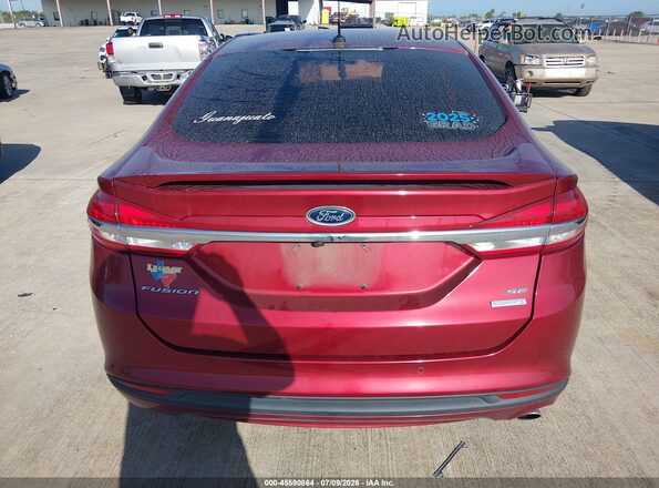 3FA6P0HD1JR252862 2018 FORD FUSION Red 