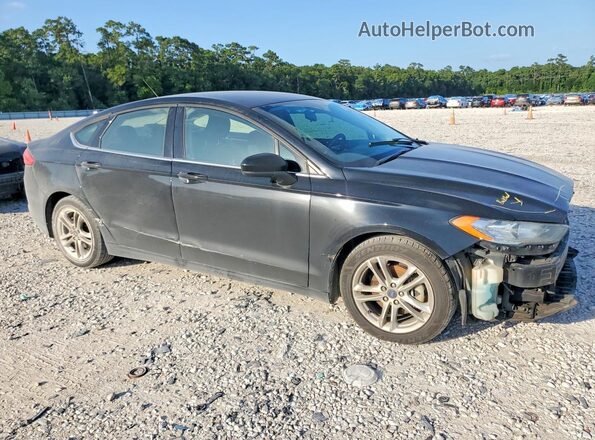 3FA6P0HD1JR267152 2018 FORD FUSION Black Передня права чверть