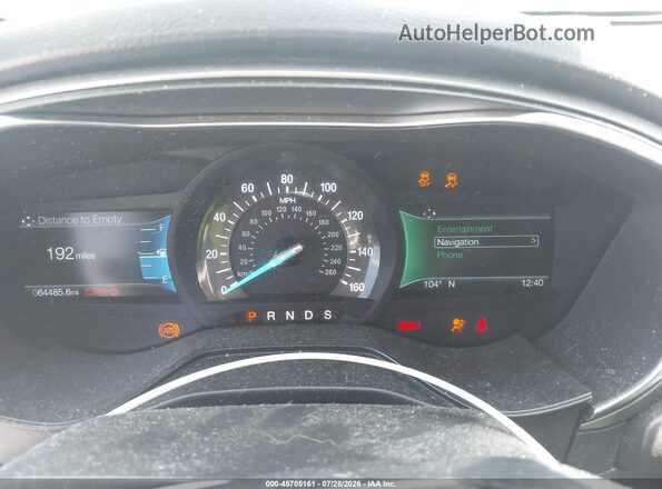 3FA6P0HD1KR280601 2019 FORD FUSION Серый Вид задних сидений