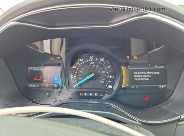 3FA6P0HD1LR103550 2020 FORD FUSION White Սարքավորումների վահանակի տեսք