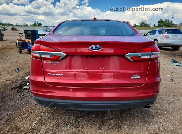 3FA6P0HD1LR126682 2020 FORD FUSION Red Вид ззаду
