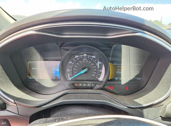 3FA6P0HD1LR126682 2020 FORD FUSION Red Вид щитка приладів