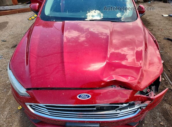 3FA6P0HD1LR126682 2020 FORD FUSION Red Вид задньої частини салону