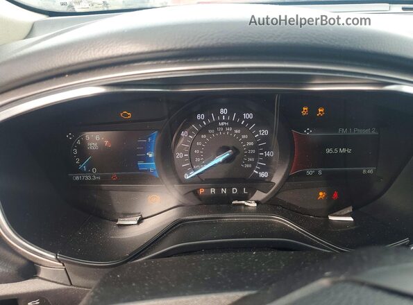 3FA6P0HD1LR186932 2020 FORD FUSION Blue Вид щитка приладів