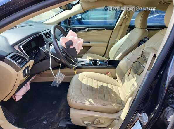 3FA6P0HD2GR314455 2016 FORD FUSION Black Front interior view