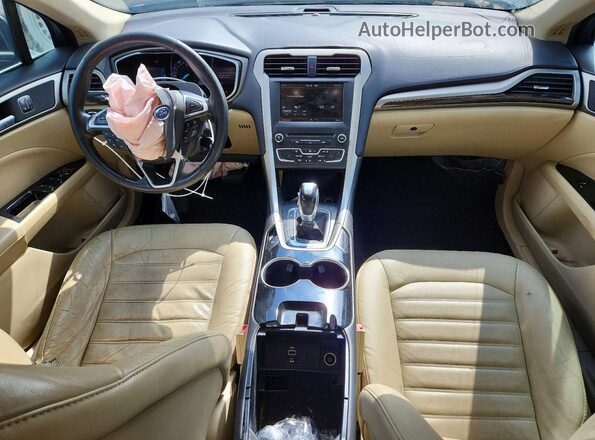 3FA6P0HD2GR314455 2016 FORD FUSION Black Dashboard view