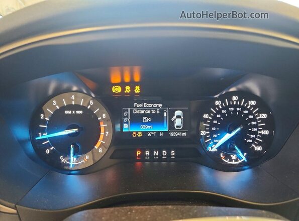 3FA6P0HD2GR332390 2016 FORD FUSION Silver ხელსაწყოთა პანელის ხედი