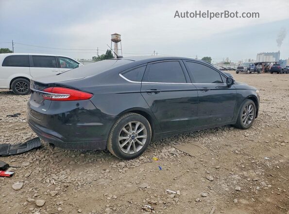 3FA6P0HD2HR140176 2017 FORD FUSION Black Trasero derecho