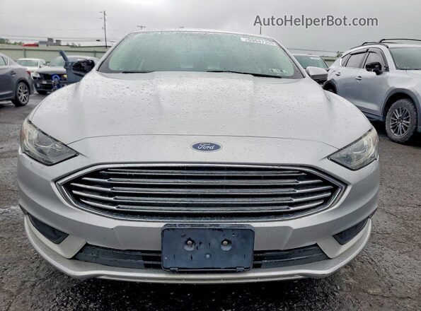 3FA6P0HD2HR153901 2017 FORD FUSION Silver Front view
