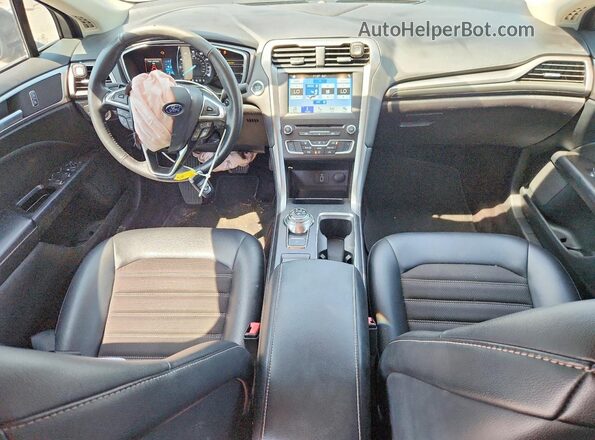 3FA6P0HD2HR226412 2017 FORD FUSION Black წინა პანელის ხედი