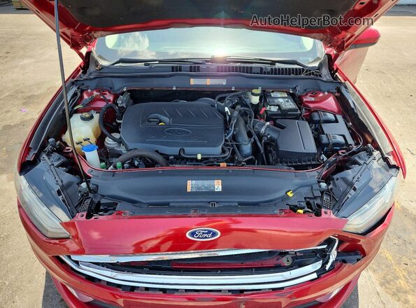 3FA6P0HD2HR226765 2017 FORD FUSION Темно-бордовый Вид задней части салона