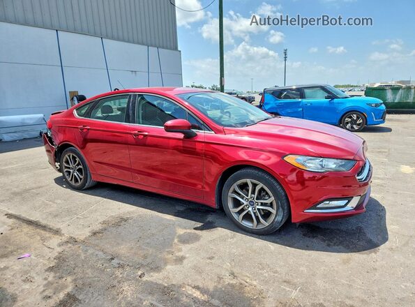 3FA6P0HD2HR226765 2017 FORD FUSION Темно-бордовый Передняя правая четверть