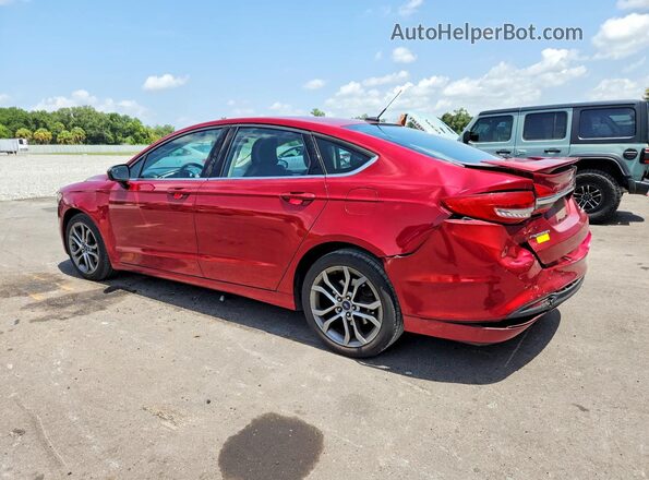 3FA6P0HD2HR226765 2017 FORD FUSION Темно-бордовый Задняя левая четверть