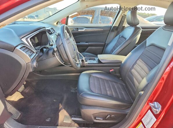 3FA6P0HD2HR226765 2017 FORD FUSION Темно-бордовый Вид салона спереди