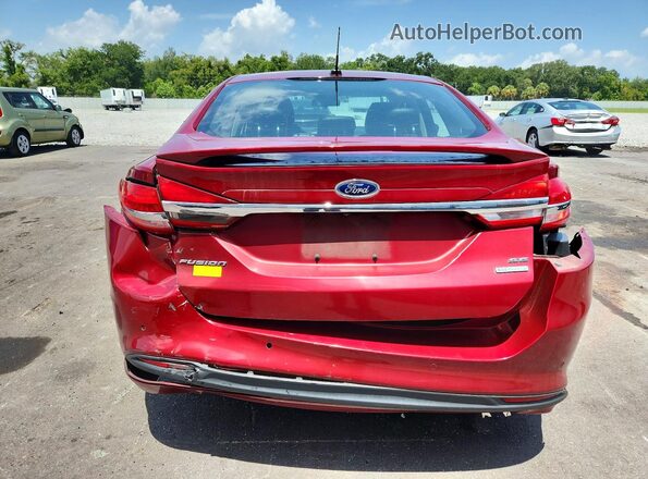 3FA6P0HD2HR226765 2017 FORD FUSION Темно-бордовый Вид сзади