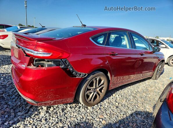 3FA6P0HD2HR226765 2017 FORD FUSION Темно-бордовый Задняя правая четверть