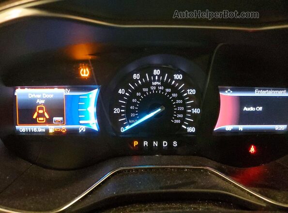3FA6P0HD2HR311119 2017 FORD FUSION White Instrument cluster view