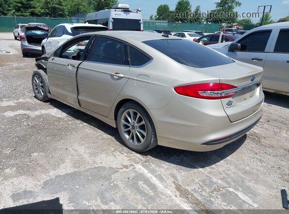 3FA6P0HD2HR348266 2017 FORD FUSION Beige Հետևի ձախ