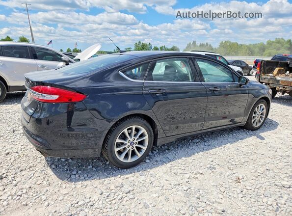 3FA6P0HD2HR367142 2017 FORD FUSION Черный Задняя правая четверть