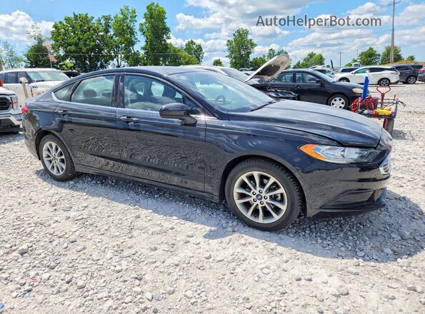 3FA6P0HD2HR367142 2017 FORD FUSION Черный Передняя правая четверть