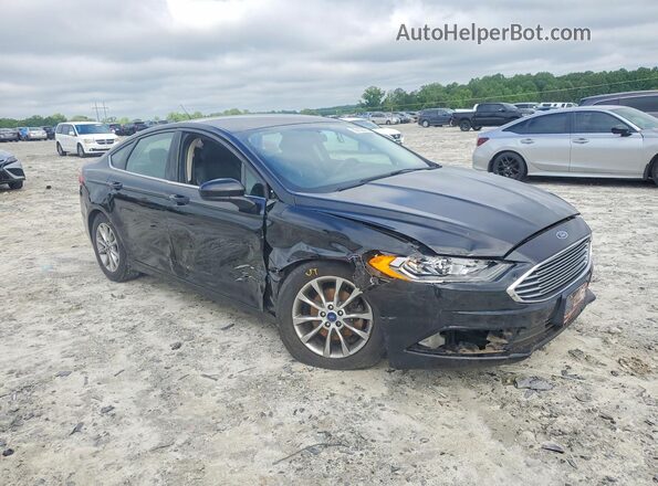 3FA6P0HD2HR372437 2017 FORD FUSION Black Przód prawy