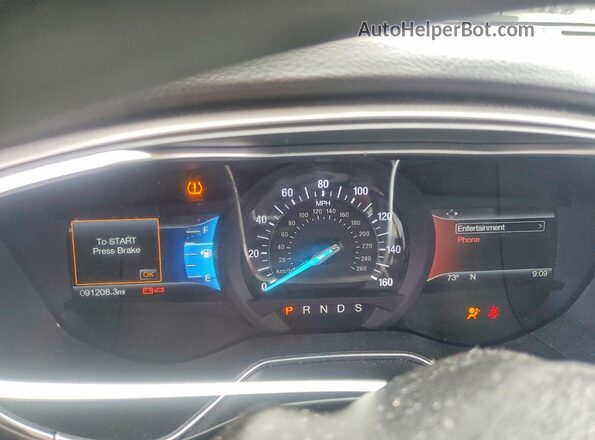 3FA6P0HD2HR372437 2017 FORD FUSION Black Widok zestawu wskaźników
