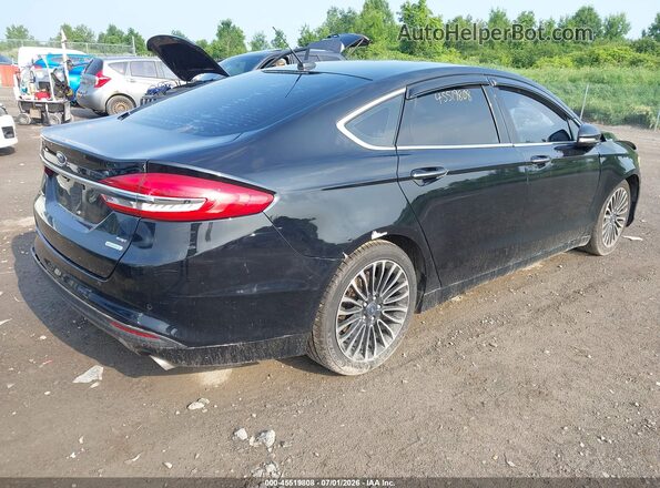 3FA6P0HD2JR135159 2018 FORD FUSION Black Tył prawy