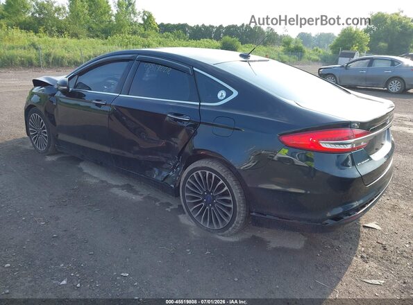 3FA6P0HD2JR135159 2018 FORD FUSION Black Tył lewy