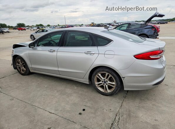 3FA6P0HD2JR162720 2018 FORD FUSION Silver Задня ліва чверть