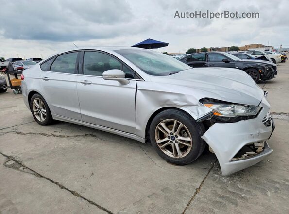 3FA6P0HD2JR162720 2018 FORD FUSION Silver Передня права чверть