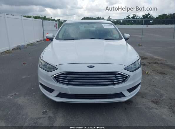 3FA6P0HD2JR184068 2018 FORD FUSION White Widok zestawu wskaźników
