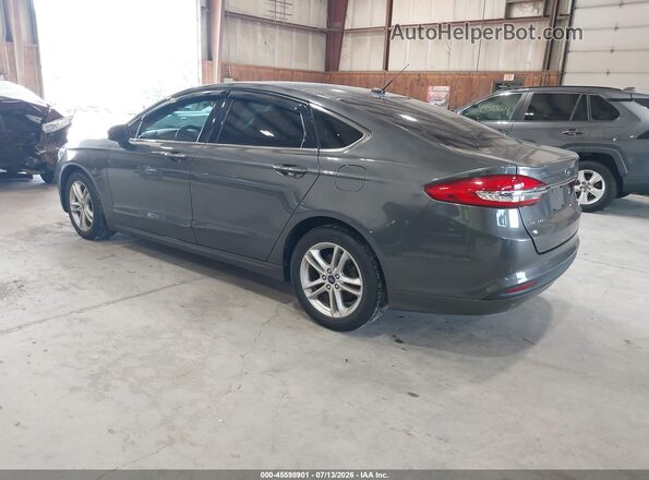 3FA6P0HD2JR237433 2018 FORD FUSION Gray Trasero izquierdo