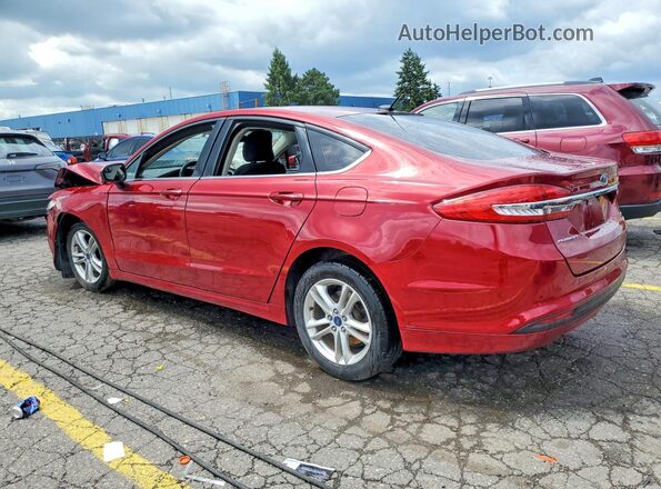 3FA6P0HD2JR259724 2018 FORD FUSION Red Tył lewy