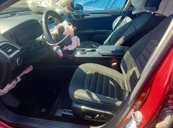 3FA6P0HD2JR259724 2018 FORD FUSION Red Widok wnętrza z przodu