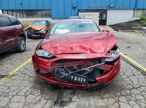 3FA6P0HD2JR259724 2018 FORD FUSION Red Widok z przodu