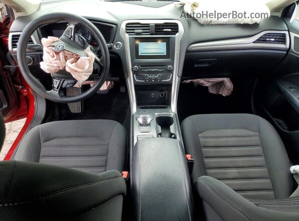3FA6P0HD2JR259724 2018 FORD FUSION Red Widok deski rozdzielczej